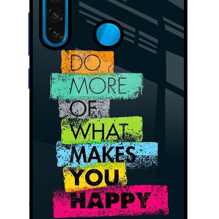 Do More Of What Makes You Happy Redmi Note 8 Glass Case