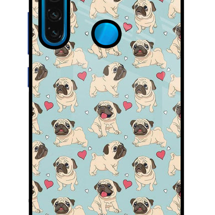 Pug Dog Redmi Note 8 Glass Case