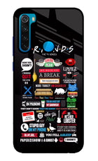 FRIENDS Redmi Note 8 Glass Case
