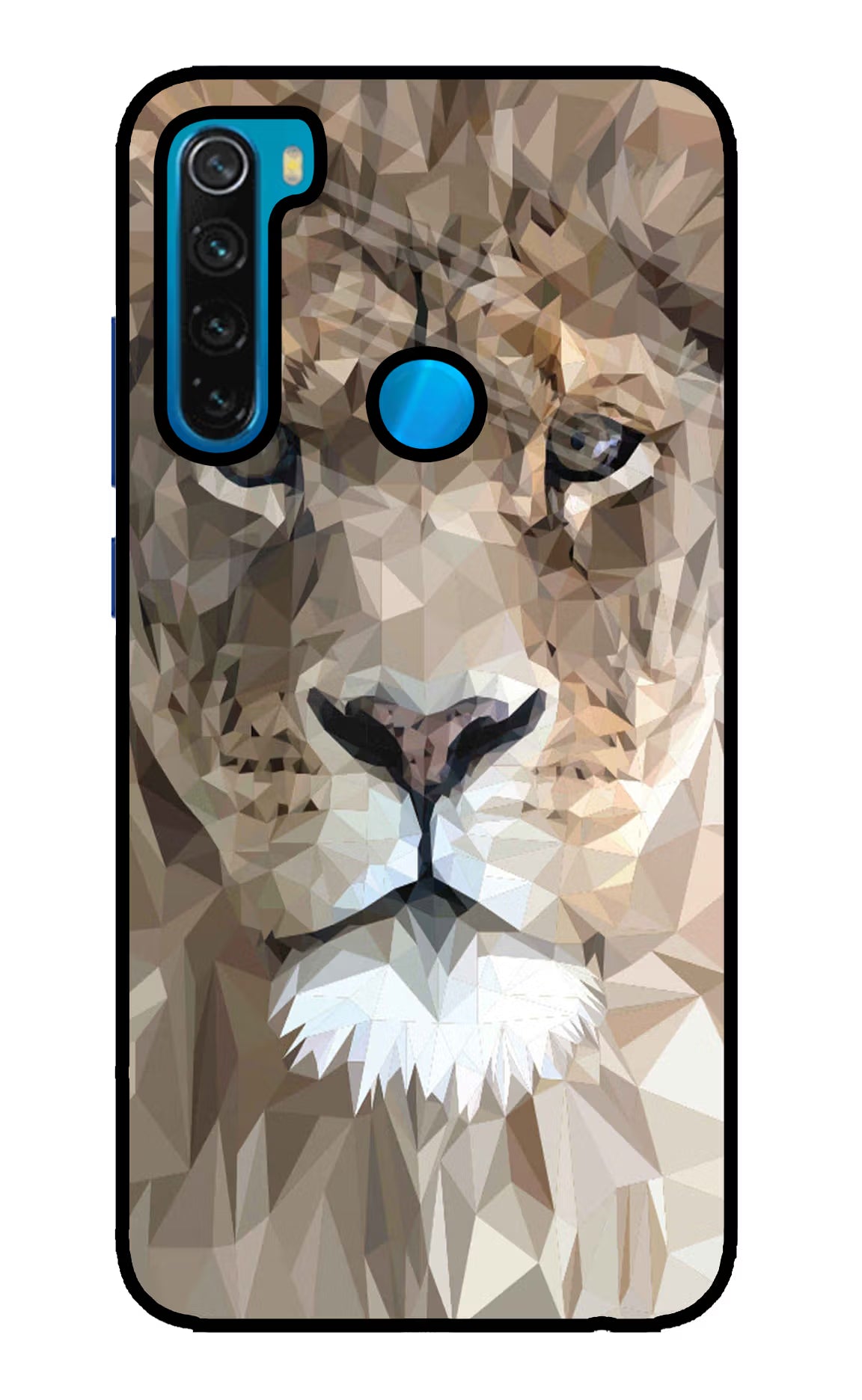 Lion Art Redmi Note 8 Glass Case Back Cover by Casekaro