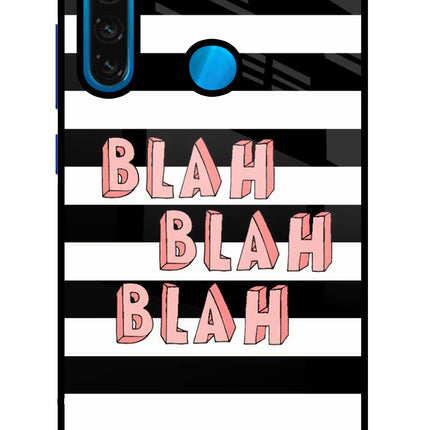 Blah Blah Blah Redmi Note 8 Glass Case