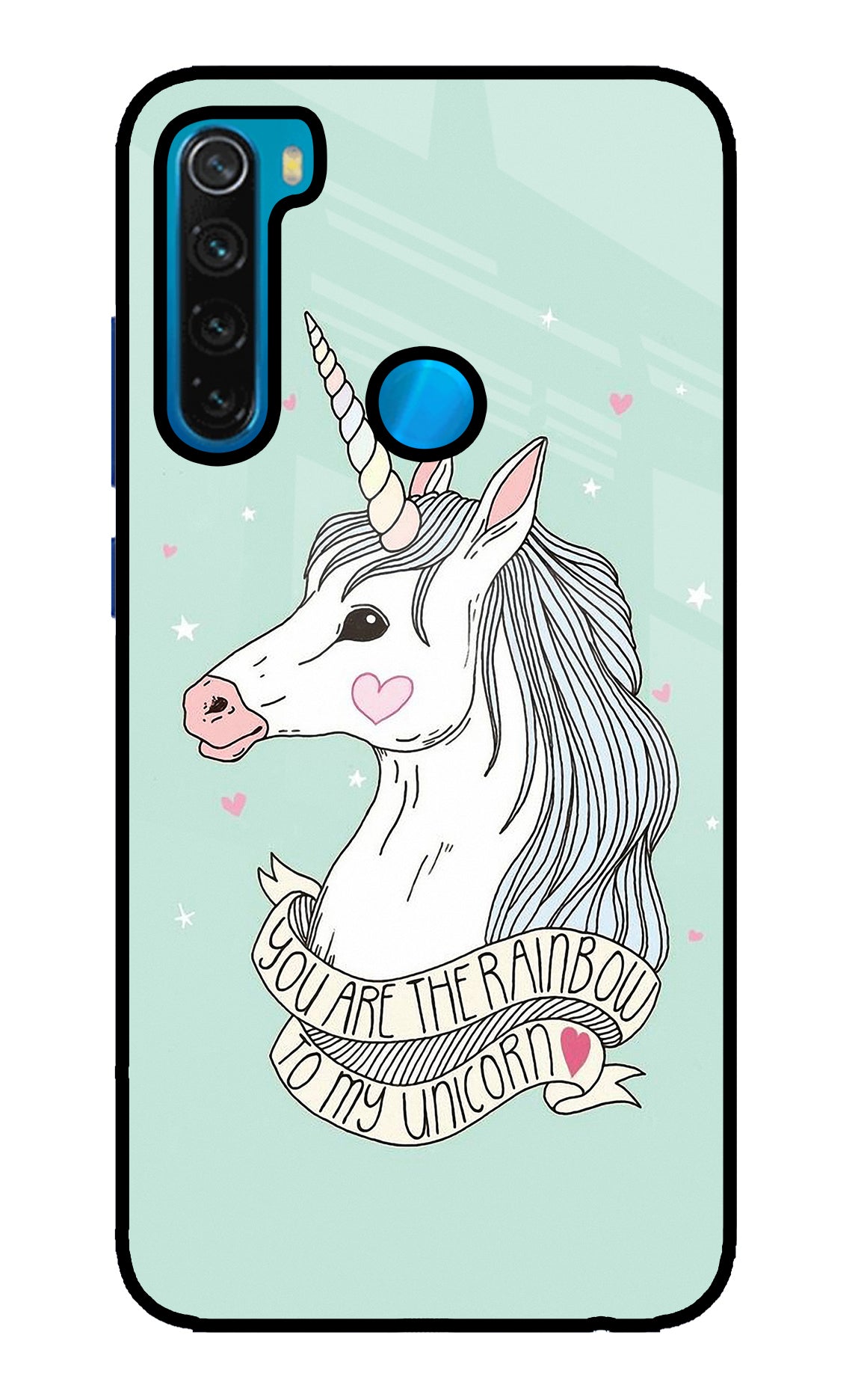 Unicorn Wallpaper Redmi Note 8 Glass Case