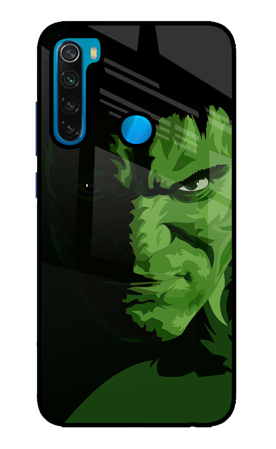 HULK Redmi Note 8 Back Cover, Glass case