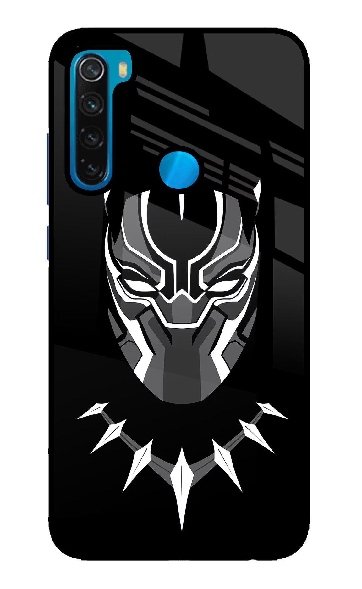 Black Panther Redmi Note 8 Glass Case Back Cover by Casekaro