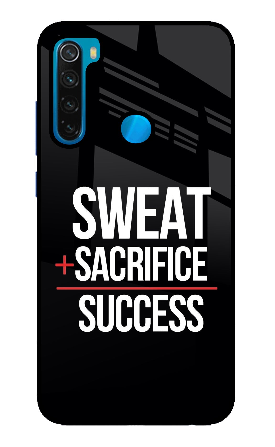 Sweat Sacrifice Success Redmi Note 8 Back Cover