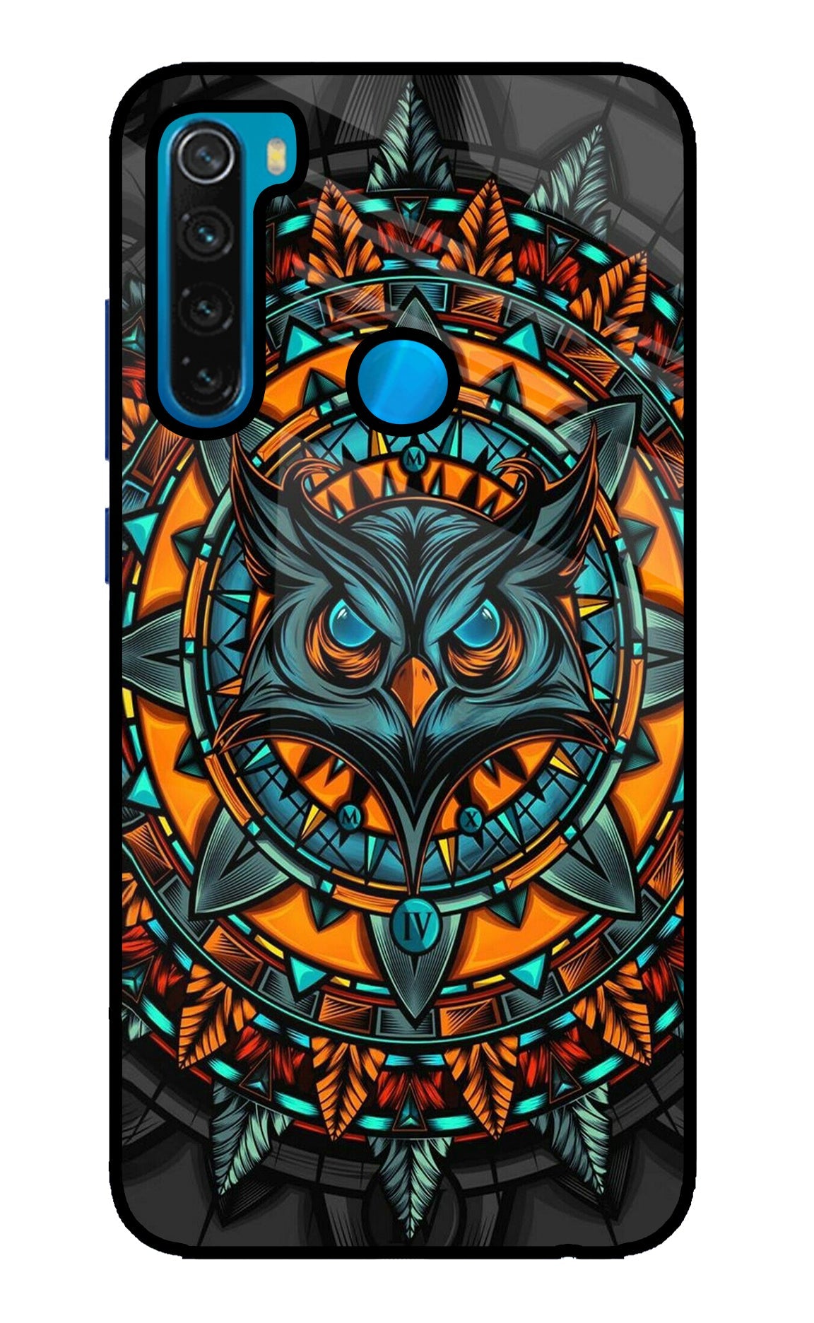 Angry Owl Art Redmi Note 8 Back Cover