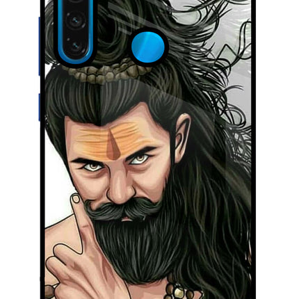 Mahadev Redmi Note 8 Glass Case Back Cover by Casekaro