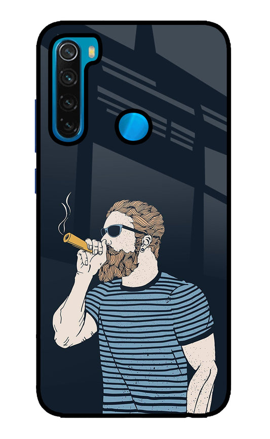 Smoking Redmi Note 8 Glass Case