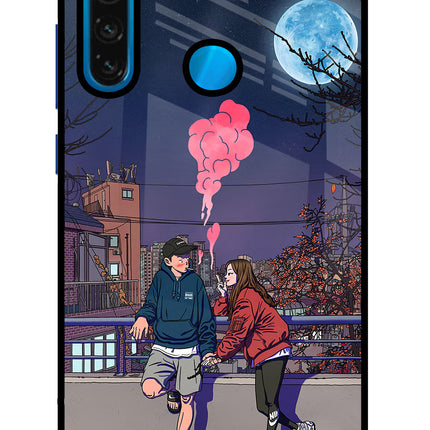 Chilling Couple Redmi Note 8 Glass Case