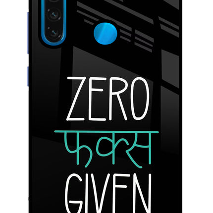 Zero Fucks Given Redmi Note 8 Glass Case