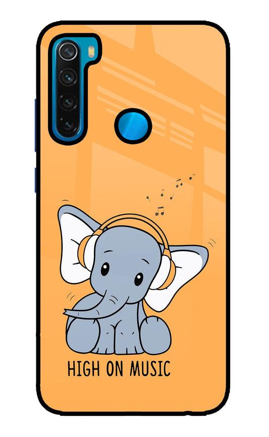 High On Music Redmi Note 8 Glass Case