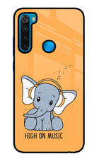 High On Music Redmi Note 8 Glass Case