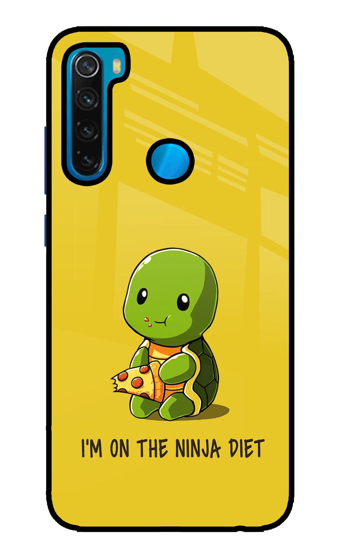 I'm on Ninja Diet Redmi Note 8 Glass Case Back Cover by Casekaro