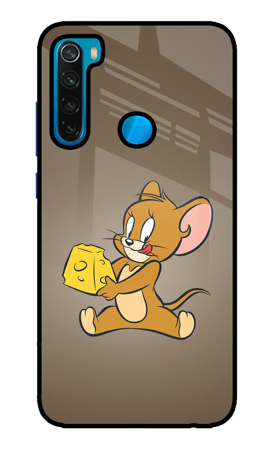 Jerry Redmi Note 8 Back Cover, Glass case
