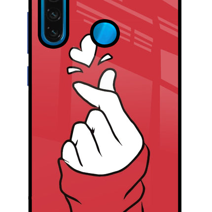Korean Love Sign Redmi Note 8 Glass Case