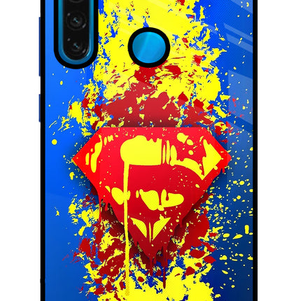 Superman logo Redmi Note 8 Glass Case