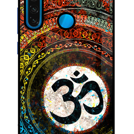 Om Cultural Redmi Note 8 Glass Case Back Cover by Casekaro