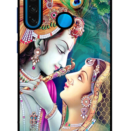 Lord Radha Krishna Redmi Note 8 Glass Case