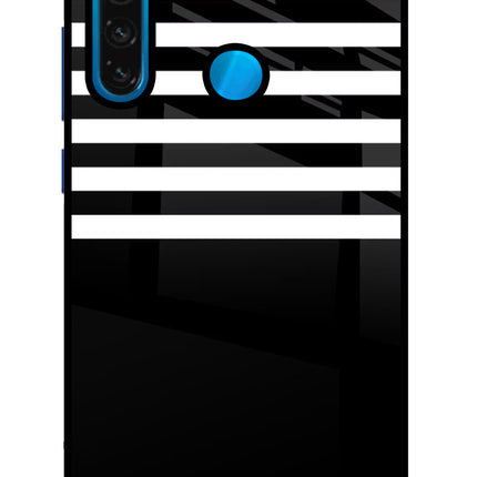 Black and White Print Redmi Note 8 Glass Case