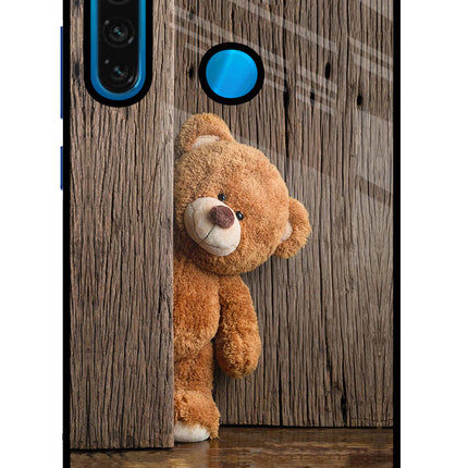 Teddy Wooden Redmi Note 8 Glass Case