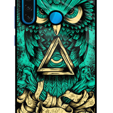 Green Owl Redmi Note 8 Glass Case