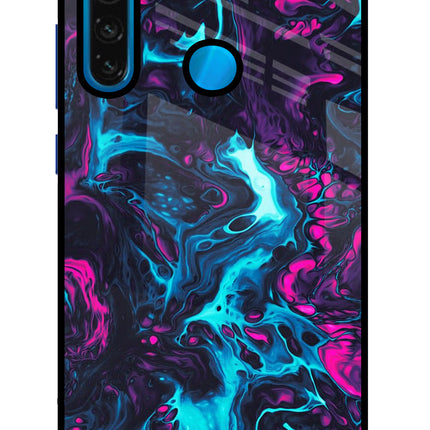 Abstract Redmi Note 8 Glass Case