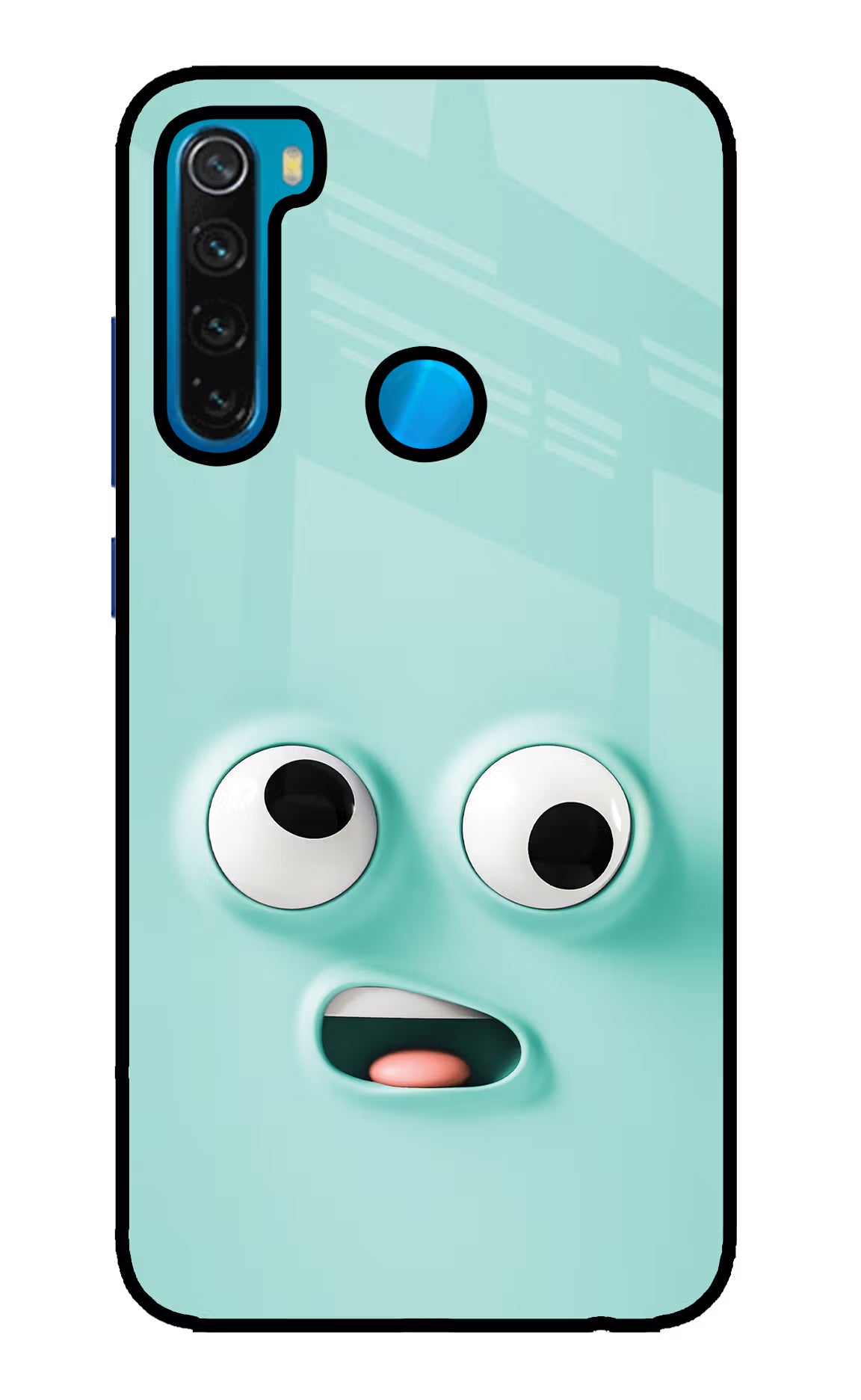Funny Cartoon Redmi Note 8 Glass Case Back Cover by Casekaro