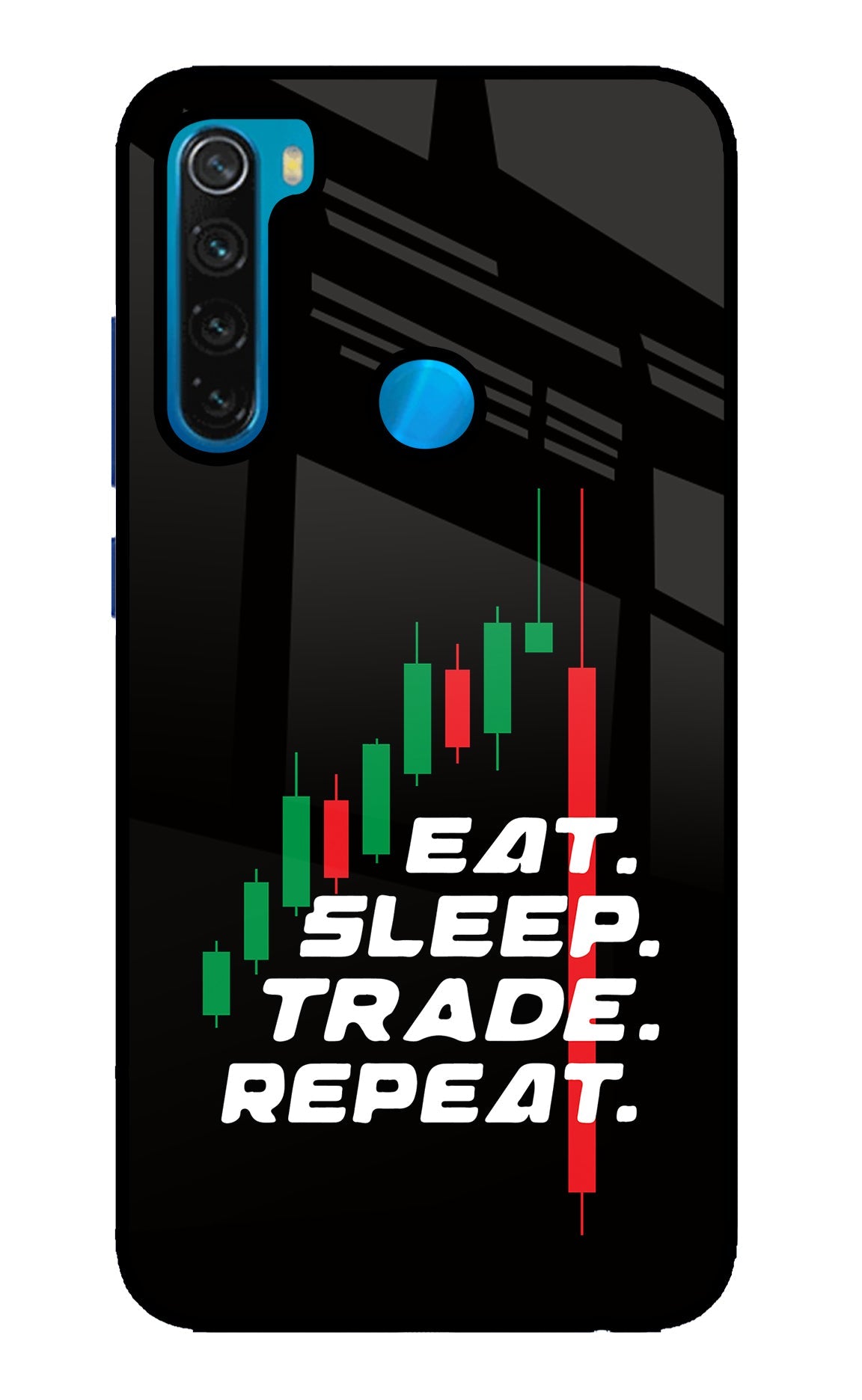 Eat Sleep Trade Repeat Redmi Note 8 Back Cover