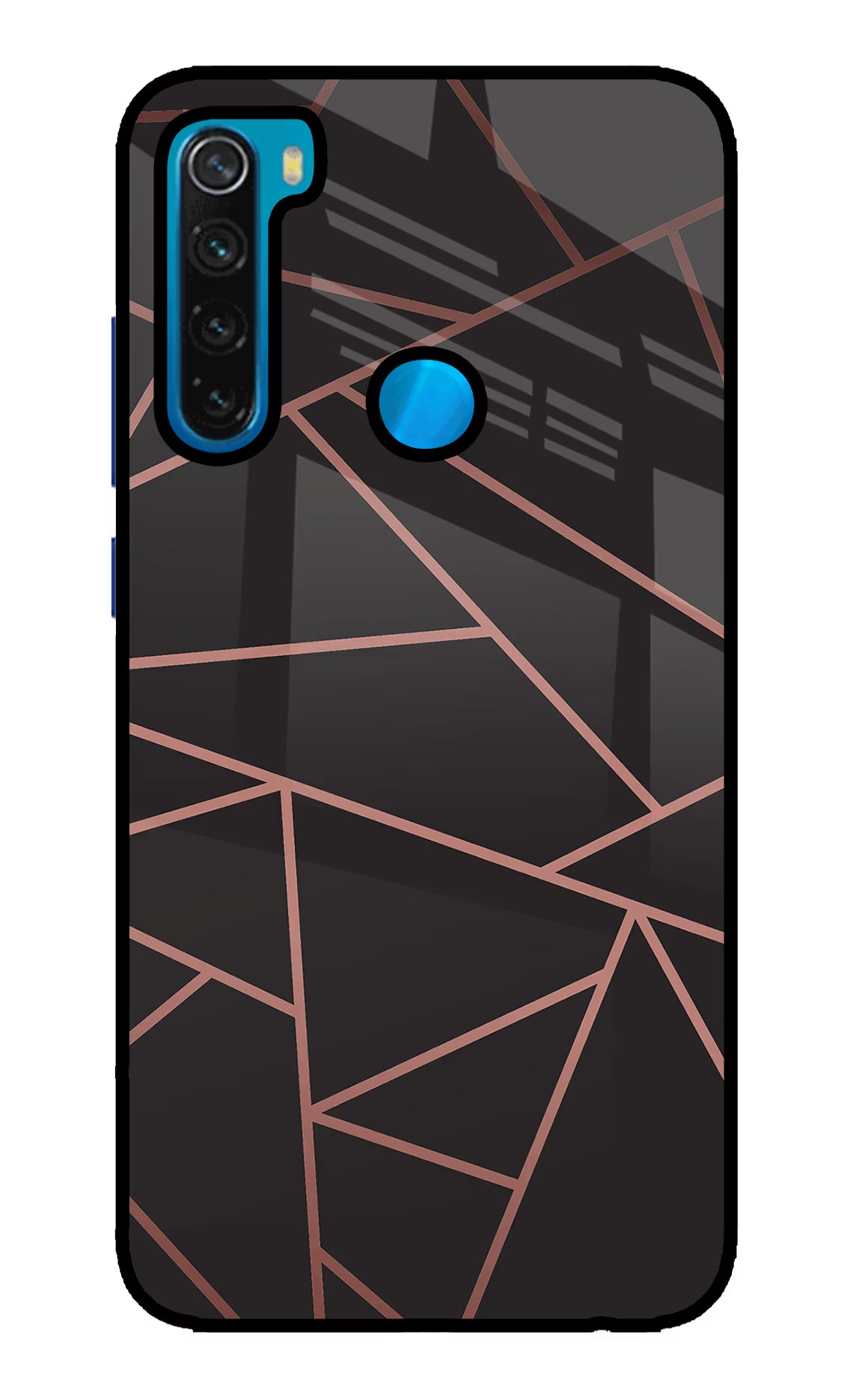 Geometric Pattern Redmi Note 8 Glass Case Back Cover by Casekaro