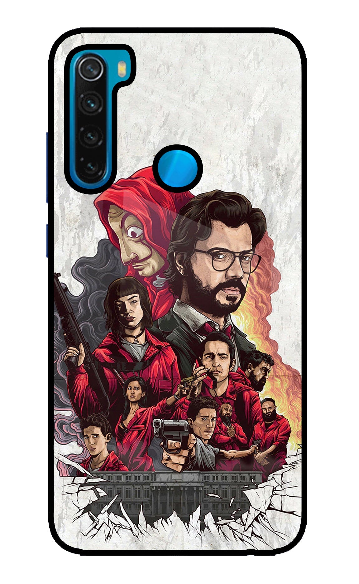 Money Heist Artwork Redmi Note 8 Back Cover