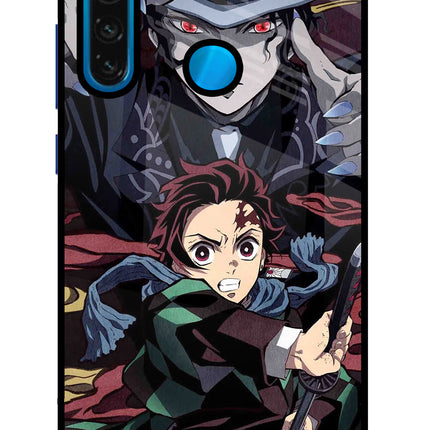 Demon Slayer Redmi Note 8 Glass Case