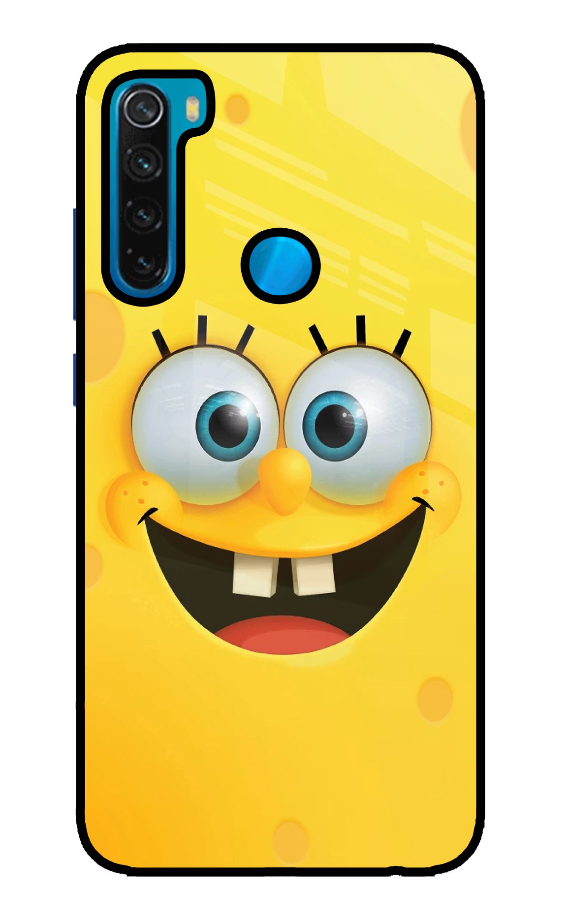 Sponge 1 Redmi Note 8 Glass Case Back Cover by Casekaro