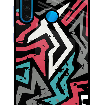 Geometric Graffiti Redmi Note 8 Glass Case