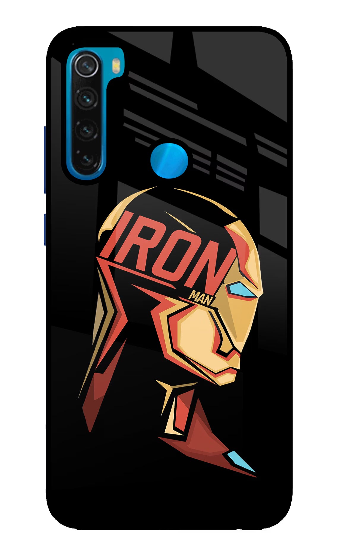 IronMan Redmi Note 8 Glass Case Back Cover by Casekaro