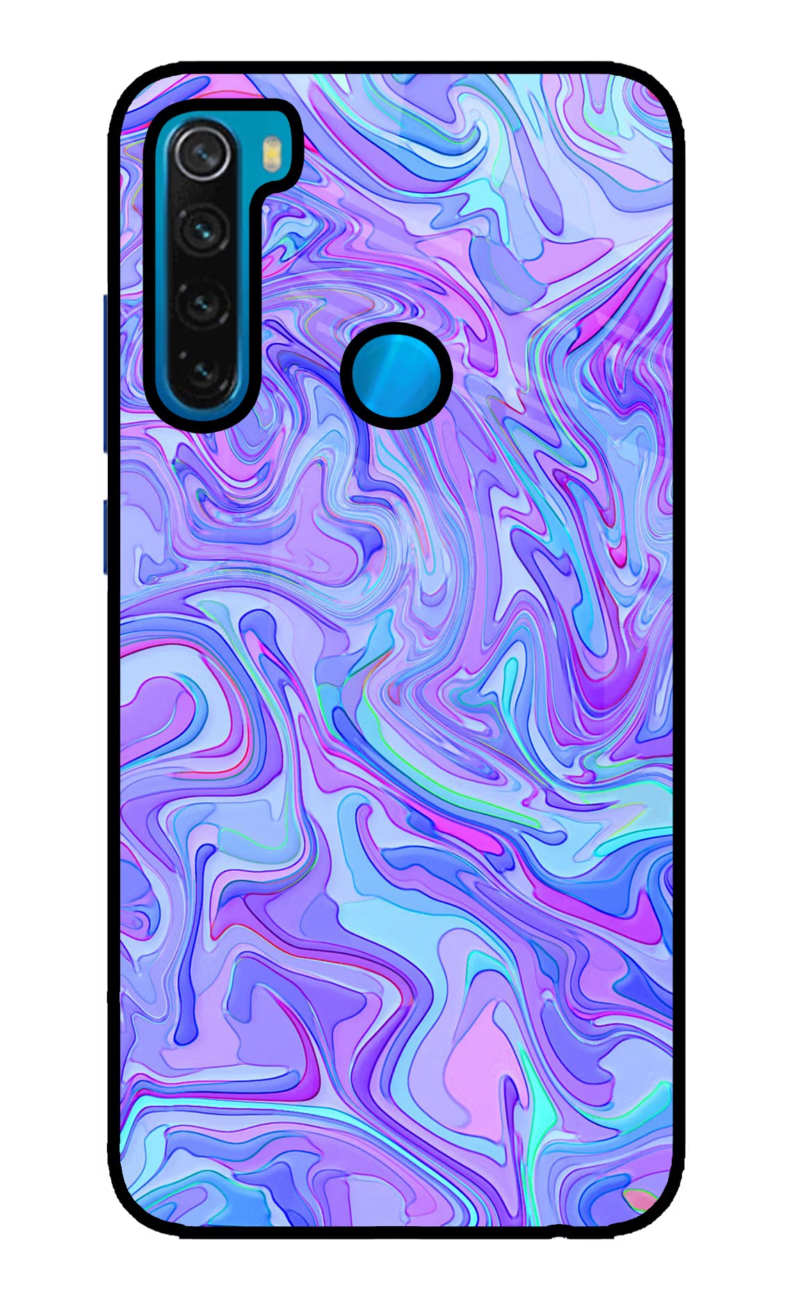Glitter Redmi Note 8 Glass Case Back Cover by Casekaro
