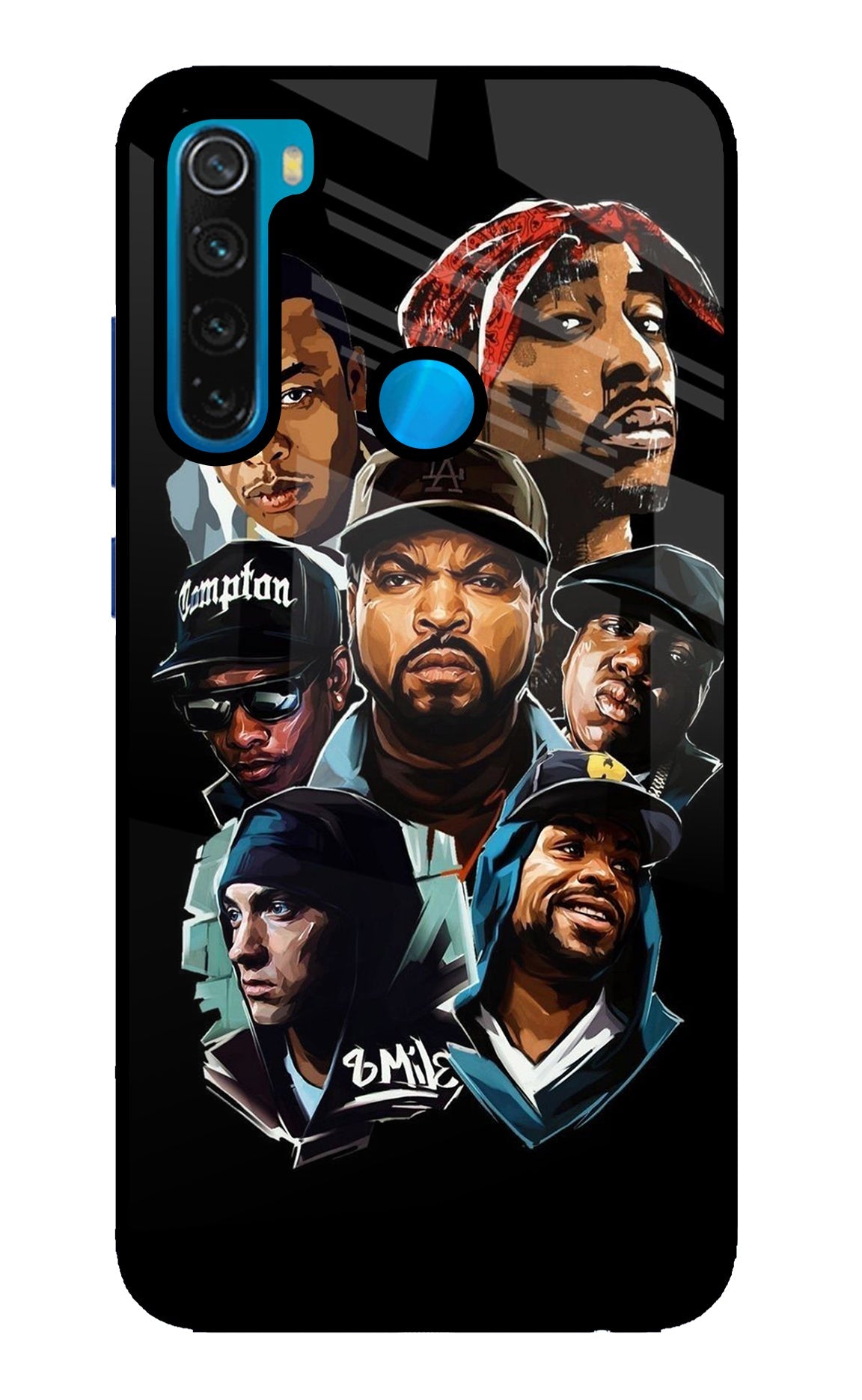 Rappers Redmi Note 8 Glass Case