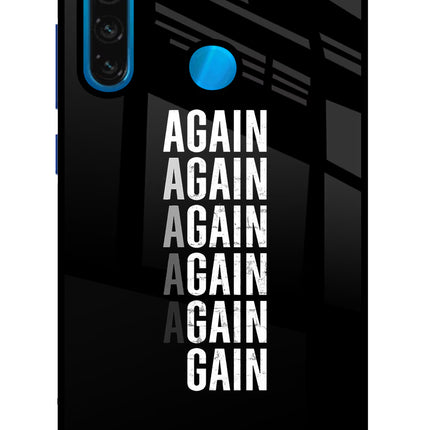 Again Again Gain Redmi Note 8 Glass Case