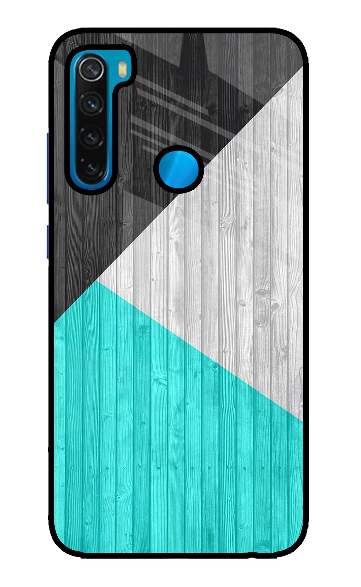 Wooden Abstract Redmi Note 8 Glass Case Back Cover by Casekaro