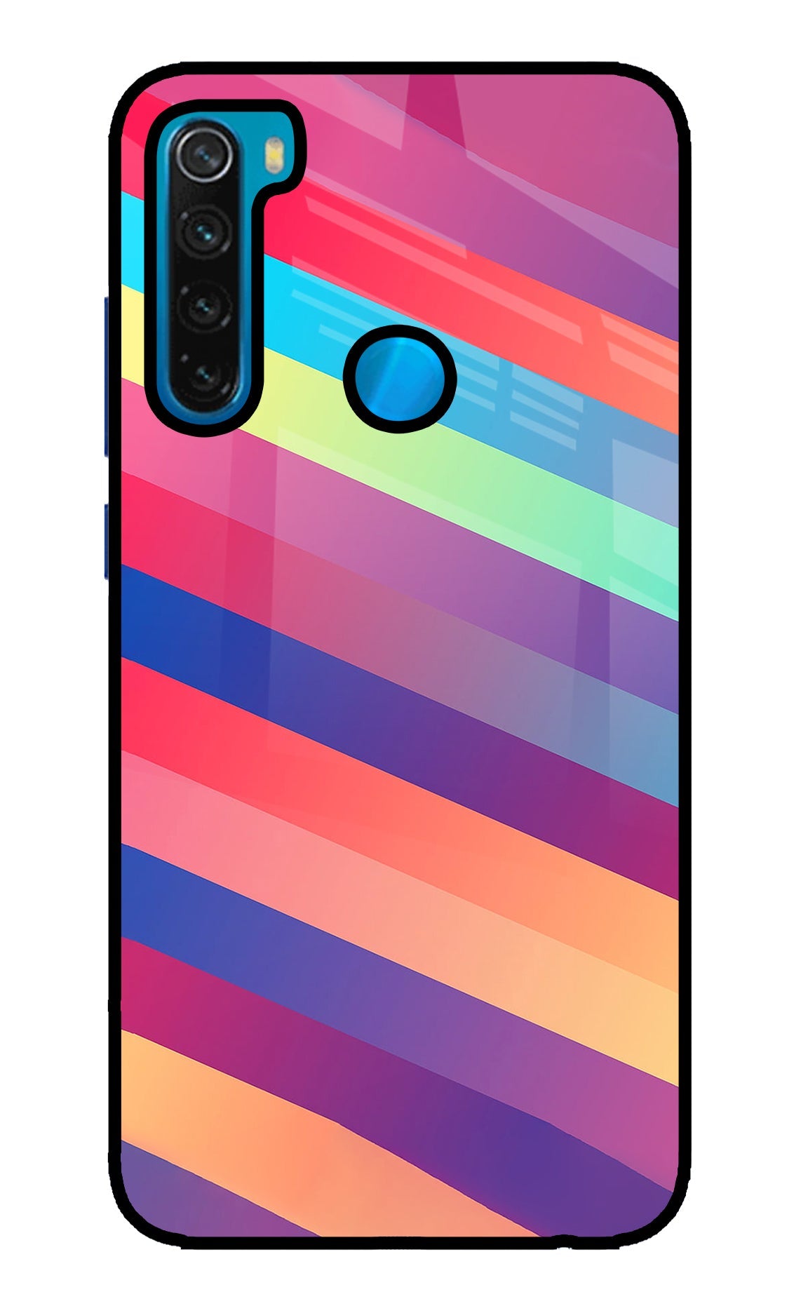 Stripes color Redmi Note 8 Back Cover