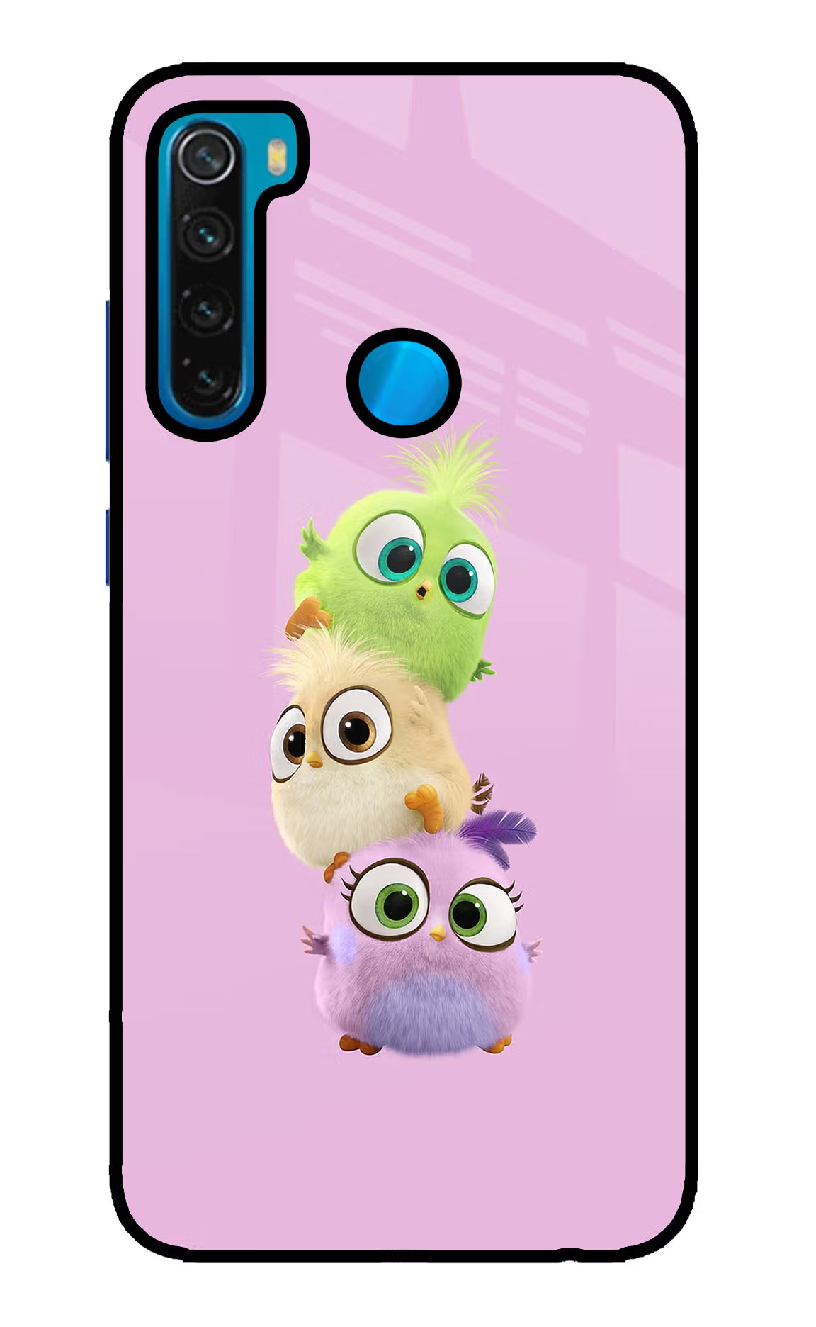 Cute Little Birds Redmi Note 8 Glass Case Back Cover by Casekaro