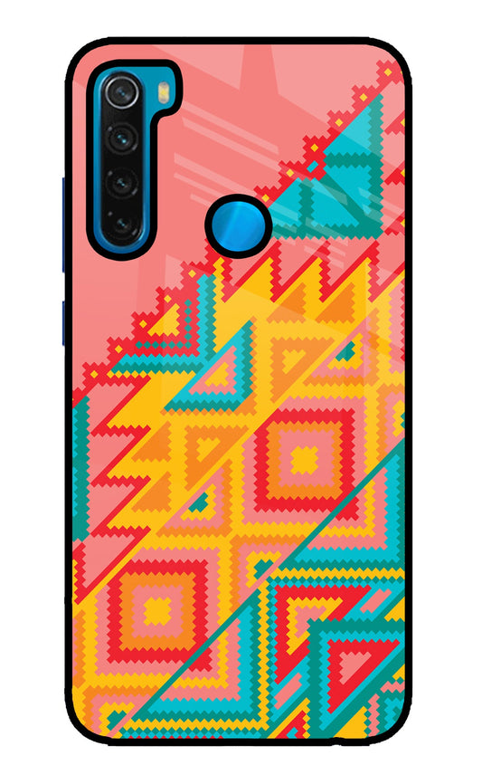 Aztec Tribal Redmi Note 8 Glass Case