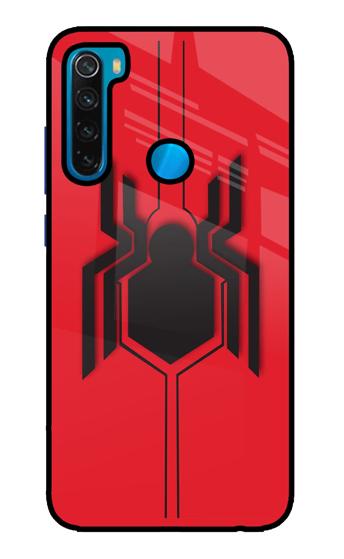Spider Redmi Note 8 Glass Case Back Cover by Casekaro