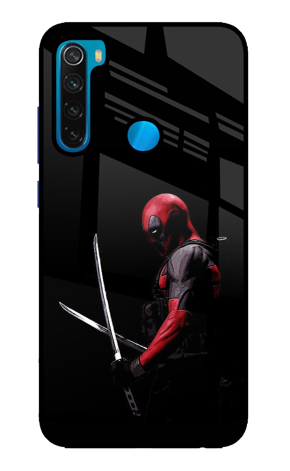 Deadpool Redmi Note 8 Glass Case