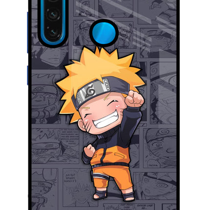 Chota Naruto Redmi Note 8 Glass Case Back Cover by Casekaro