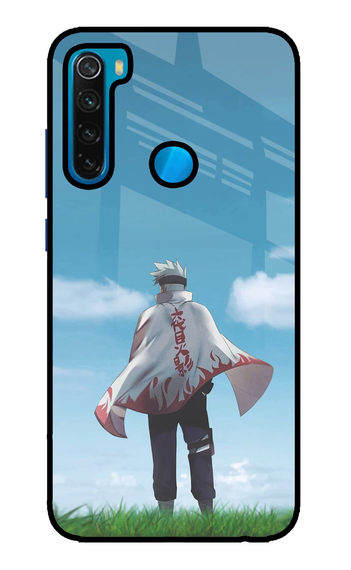 Kakashi Redmi Note 8 Glass Case Back Cover by Casekaro