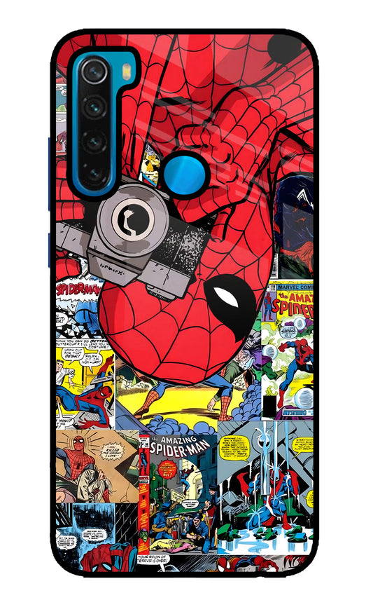 Spider Man Redmi Note 8 Glass Case