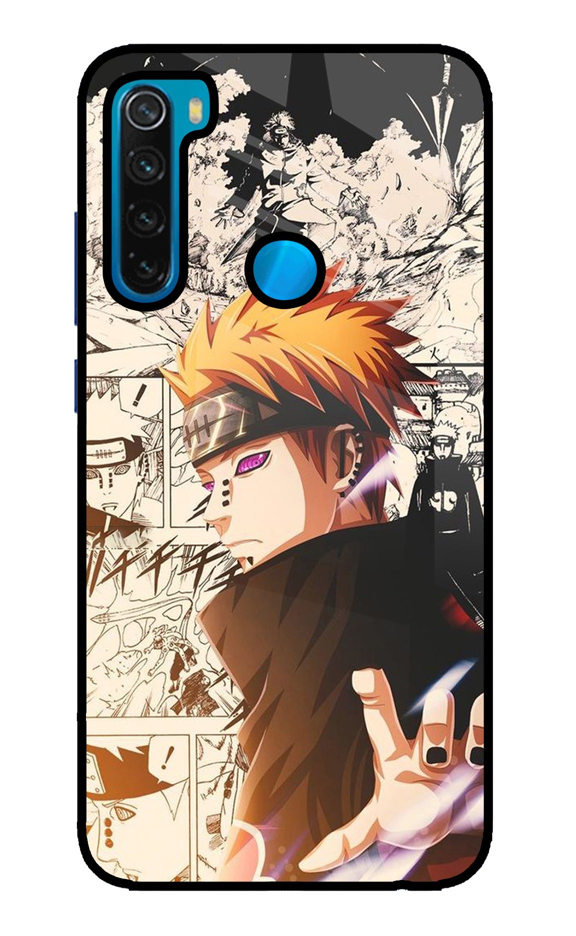 Pain Anime Redmi Note 8 Glass Case