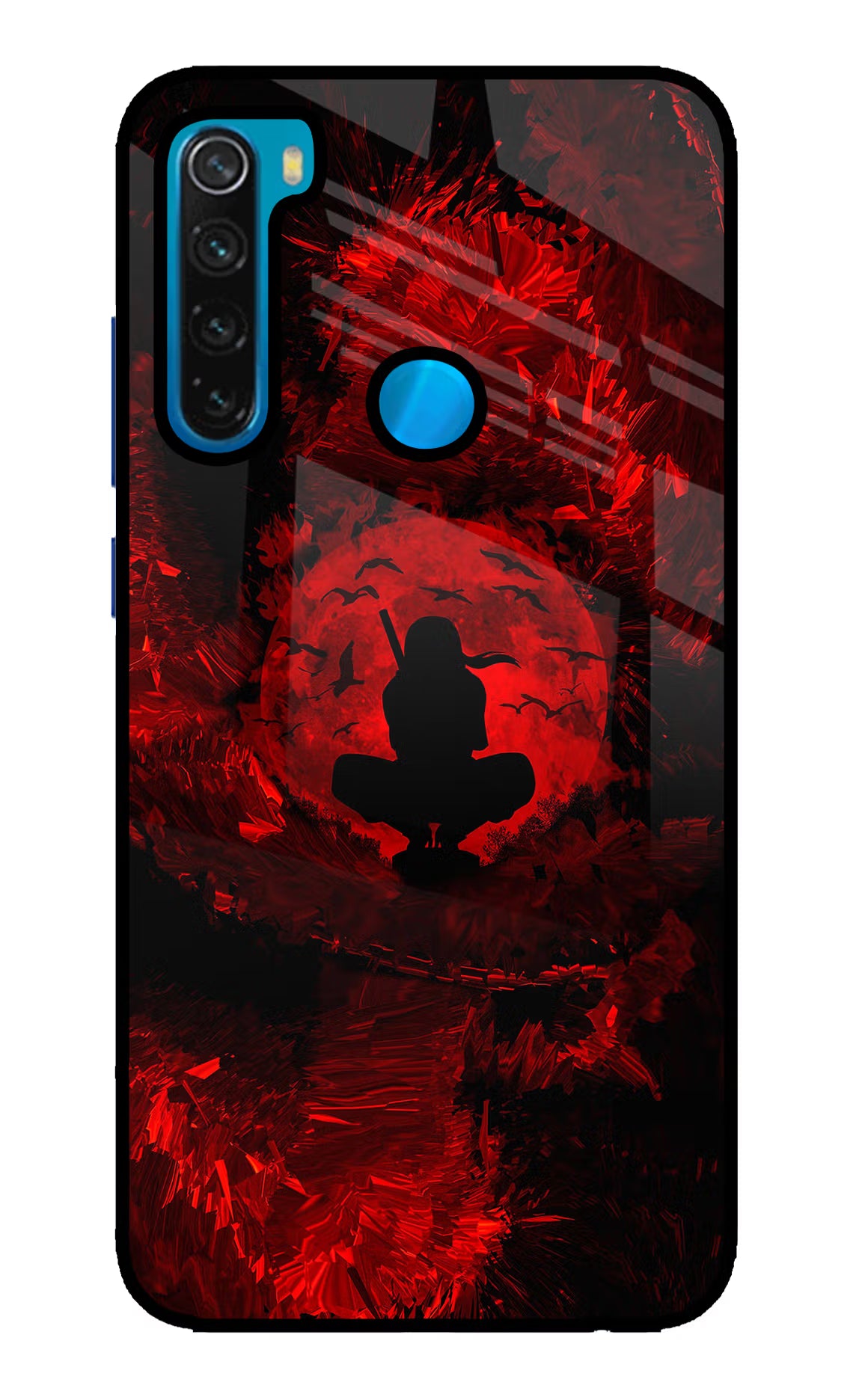 Itachi Uchiha Redmi Note 8 Glass Case Back Cover by Casekaro
