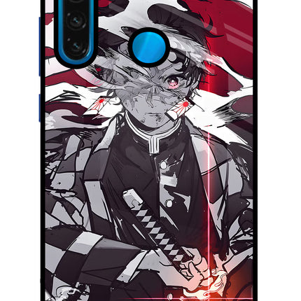 Demon Slayer Redmi Note 8 Glass Case Back Cover by Casekaro