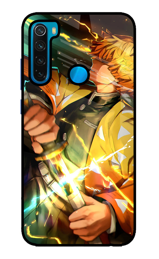 Demon Slayer Redmi Note 8 Glass Case